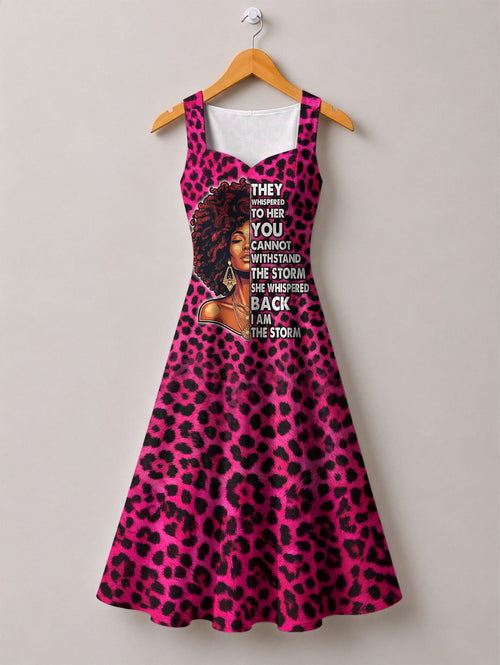 "Unstoppable" Pink Leopard Corset Dress