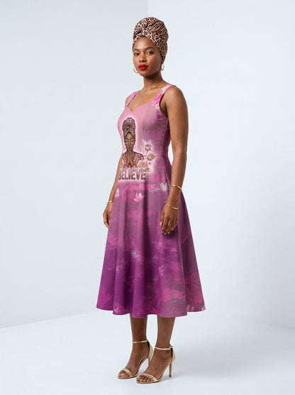 "Imani" Wild Rose Corset Dress