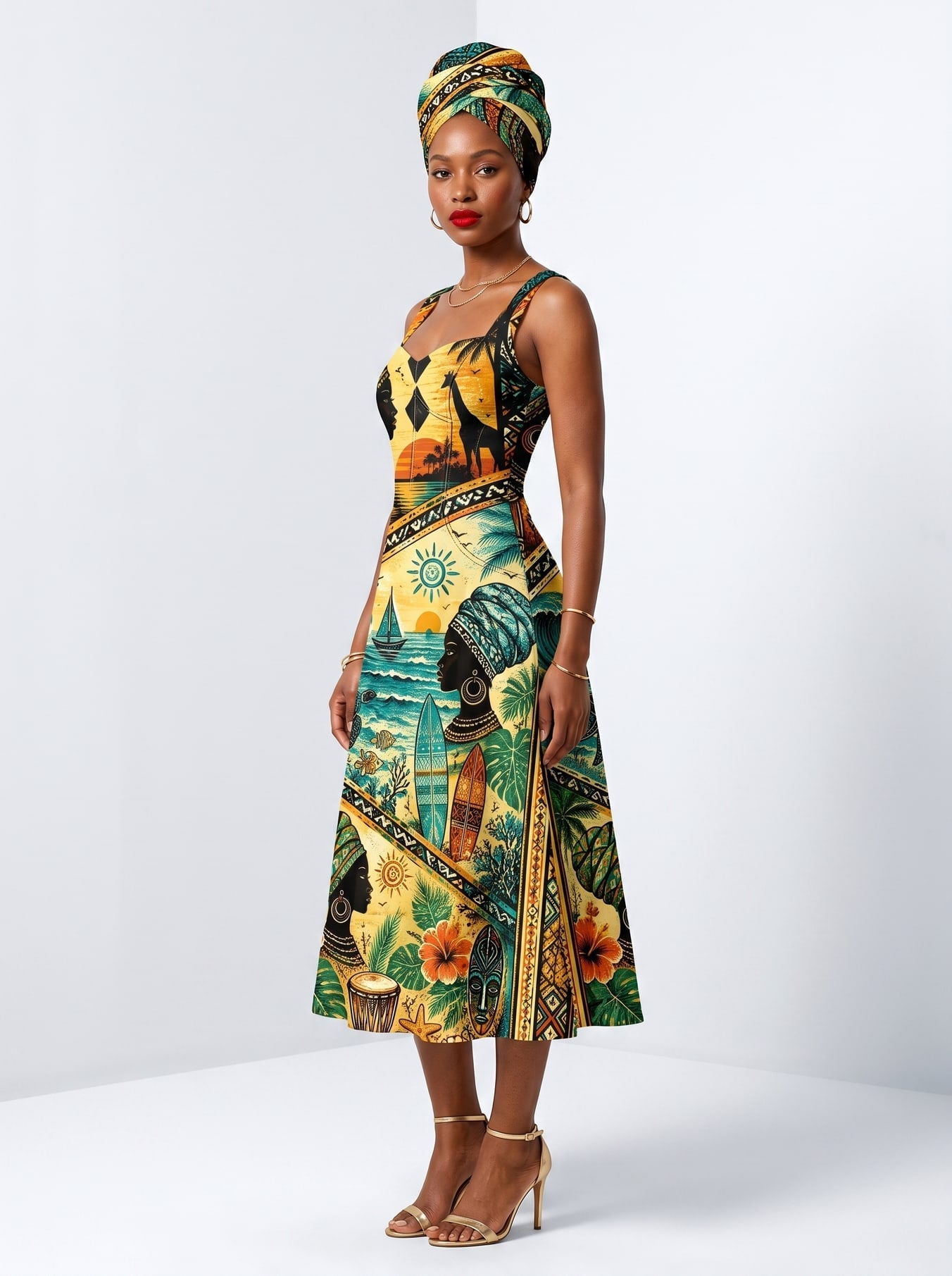 "Safari" Corset Dress