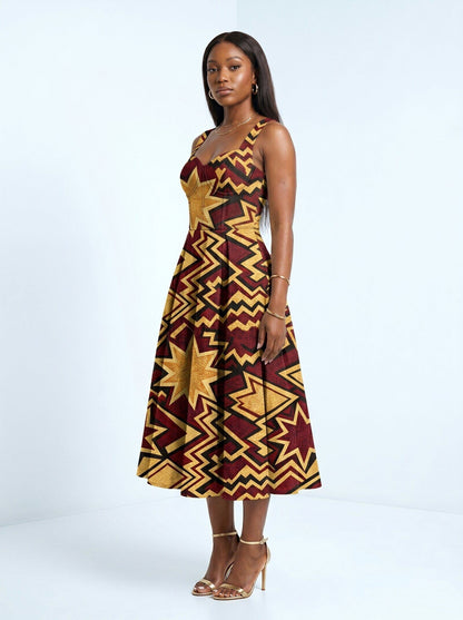 Burgundy Sheba Corset Dress