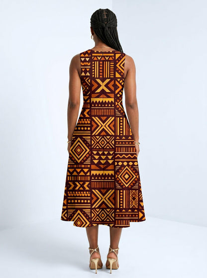 Mudcloth Corset Dress