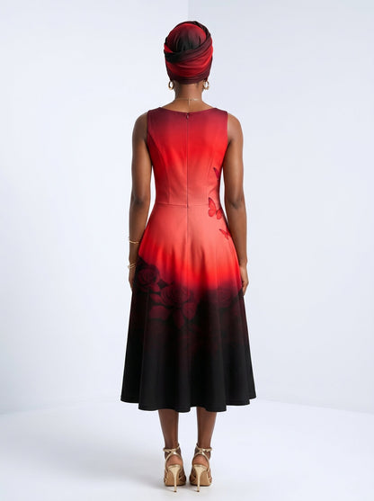 "Selah" Red Corset Dress
