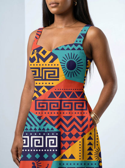 "Kanga" Corset Dress