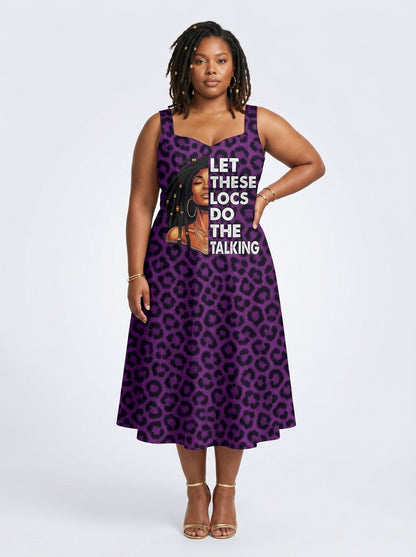 "Purple Leopard" Corset Dress
