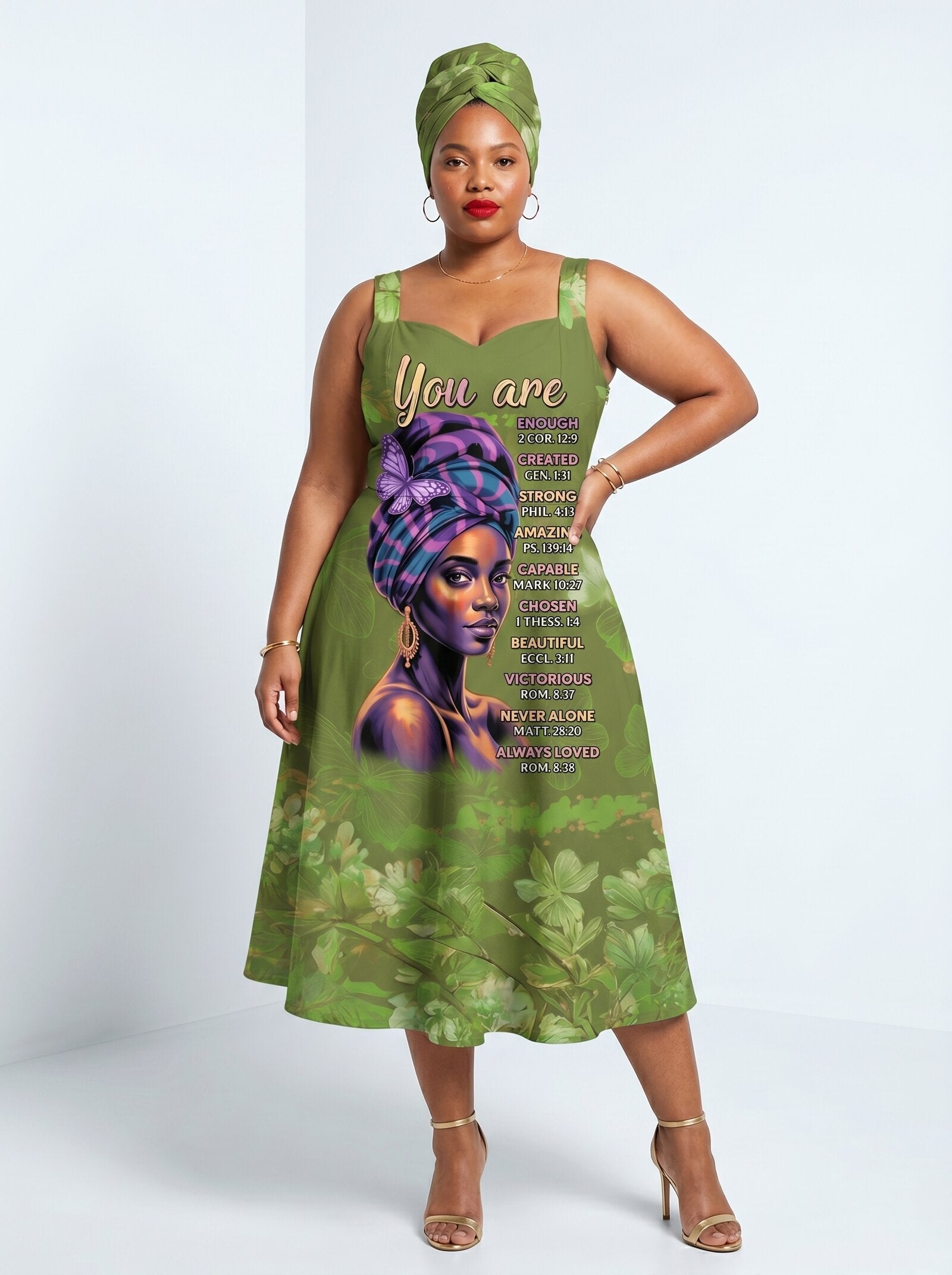 "Green Orchid" Corset Dress