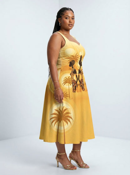 Ancestral Flame Corset Dress