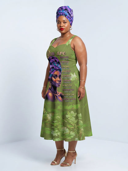 "Green Orchid" Corset Dress